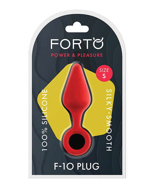 Forto F-10 Silicone Plug W-pull Ring - Small Red
