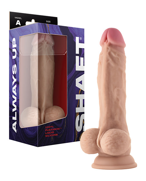 Shaft Model A Flexskin Liquid Silicone 8.5" Dong W-balls - Pine