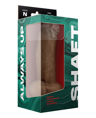 Shaft Model N Flexskin Liquid Silicone 8.5" Dong W-balls - Oak