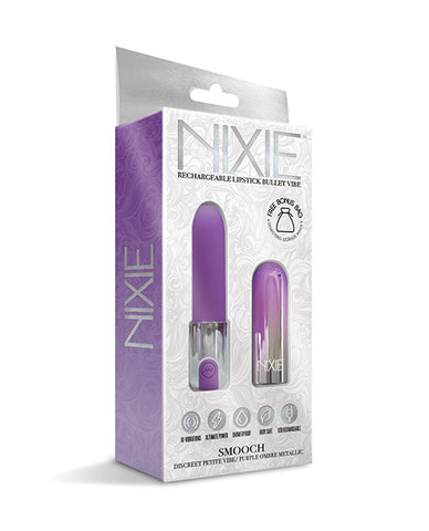 Nixie Smooch Rechargeable Lipstick Vibrator - Purple Ombre