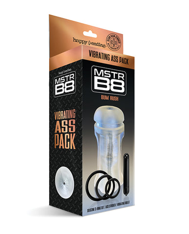 Mstr B8 Vibrating Ass Pack - Kit Of 5 Clear