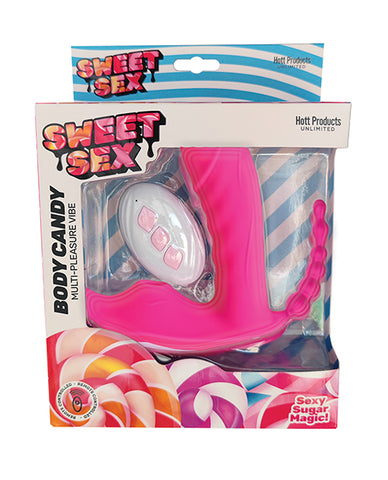 Sweet Sex Body Candy Multi Pleasure Vibe W-remote - Magenta