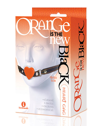 The 9's Orange Is The New Black Silicone Heart Gag