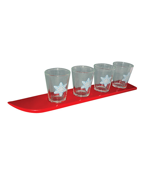 Ski Shot Glass Set - Set Of 4