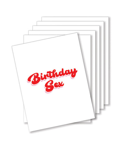 Birthday Sex Naughty Greeting Card - Pack Of 6