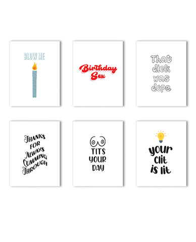 Everyday Pack Naughty Greeting Card - Variety Pack Of 6