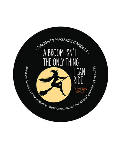Kama Sutra Mini Massage Halloween Candle - 1.7 Oz Broom