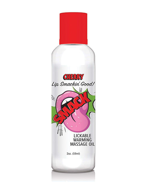 Smack Warming Massage Oil - 2 Oz Cherry