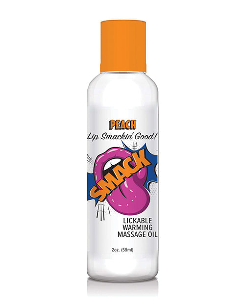 Smack Warming Massage Oil - 2 Oz Peach