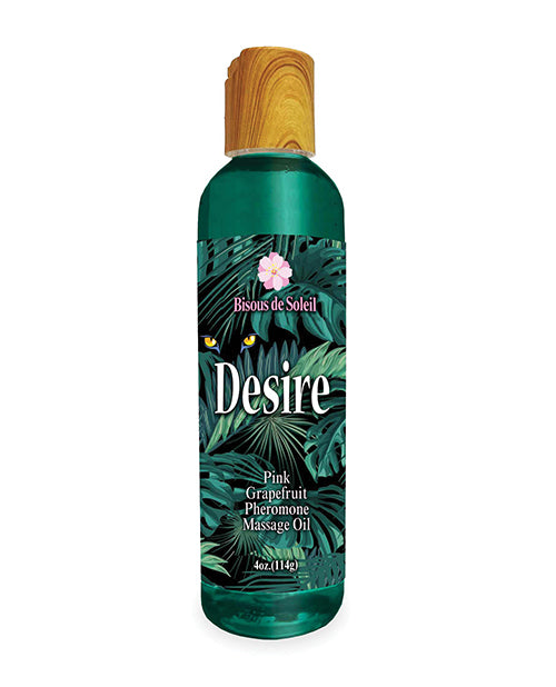 Desire Pheromone Massage Oil - 4 Oz Pink Grapefruit