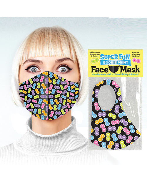 Super Fun Boobie Print Mask