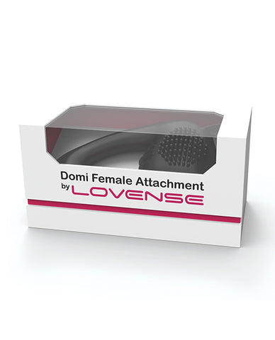 Lovense Domi Flexible Rechargeable Mini Wand Female Attachment - Black