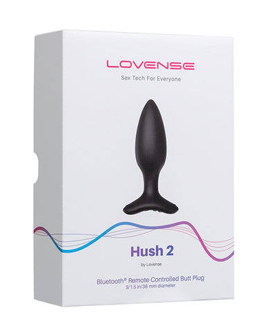 Lovense Hush 2 1.5" Butt Plug - Black