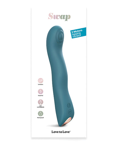 Love To Love Swap Tapping Vibrator - Teal Me