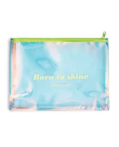 'love To Love Born To Shine Pouch - Acid Yellow