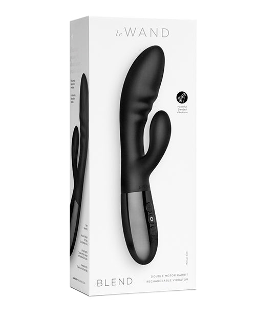 Le Wand Blend Double Motor Rabbit Rechargeable Vibrator - Black