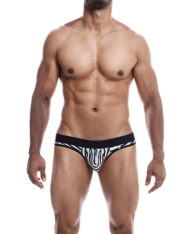 Male Basics Mob Aero Jock Zebra Lg