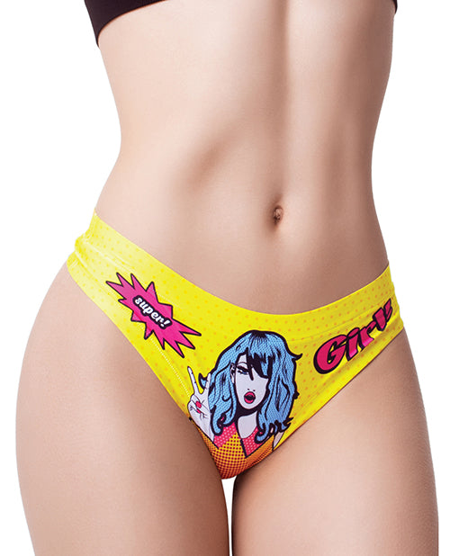 Mememe Comic Fans Printed Thong Md