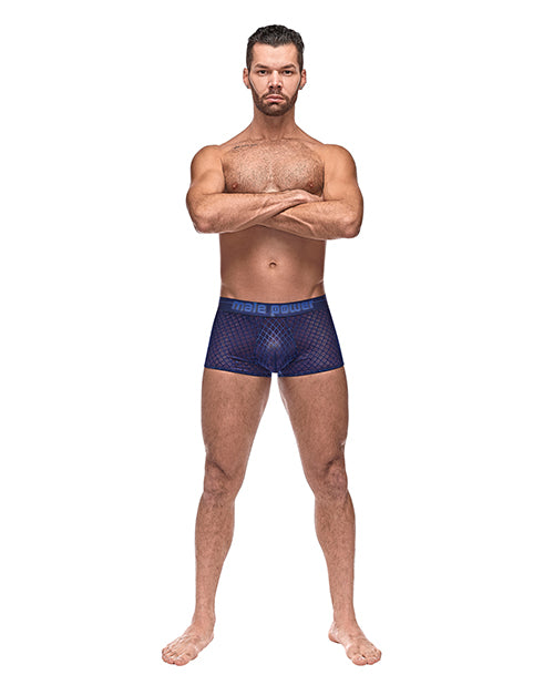 Diamond Mesh Mini Short Blue Sm