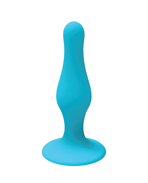 Nobu Rainbow Large Silicone Plug - Blue