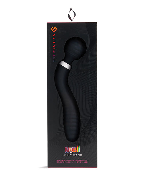 Nu Sensuelle Lolly Double-ended Flexible Nubii Wand - Black