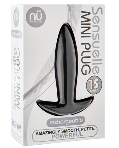 Sensuelle Mini Butt Plug - Black