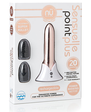 Sensuelle Point Plus Rechargeable Bullet - Rose Gold