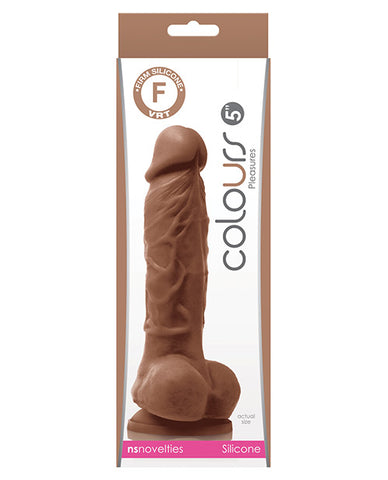 Colours Pleasures 5" Dildo - Brown