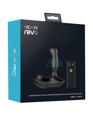 Nexus Revo Air Rotating Prostate Massager W-suction - Black