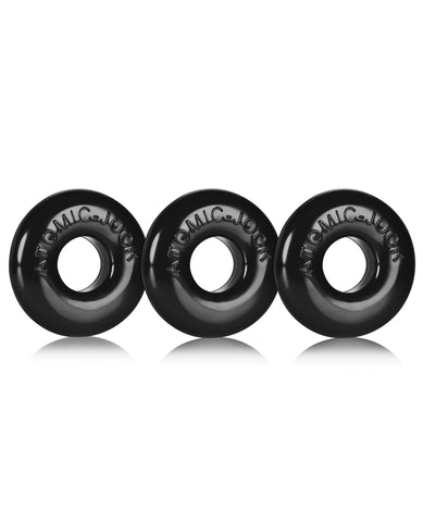 Oxballs Ringer Donut 1 - Black Pack Of 3