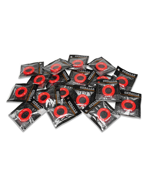 Oxballs Oxr-1 Cockring - Red Pack Of 20