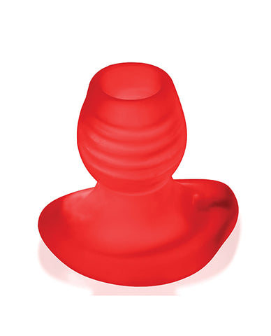 Oxballs Glowhole 1 Hollow Buttplug W-led Insert Small - Red Morph