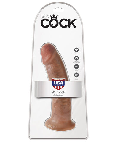 King Cock 9" Cock - Tan