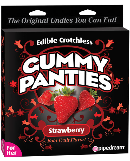 Edible Crotchless Gummy Panty - Strawberry