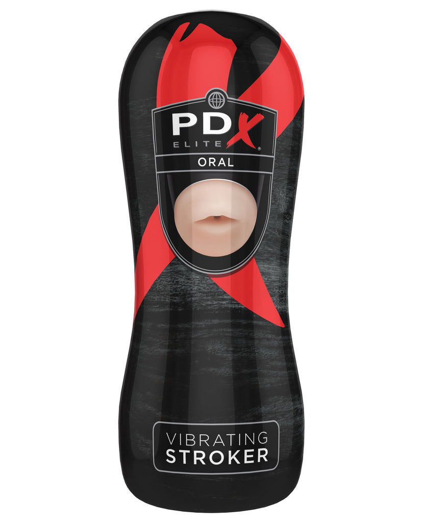 Pdx Elite Vibrating Stroker - Oral