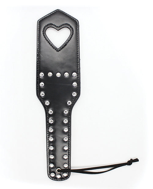 Plesur Cut-out Heart W-studs Paddle - Black