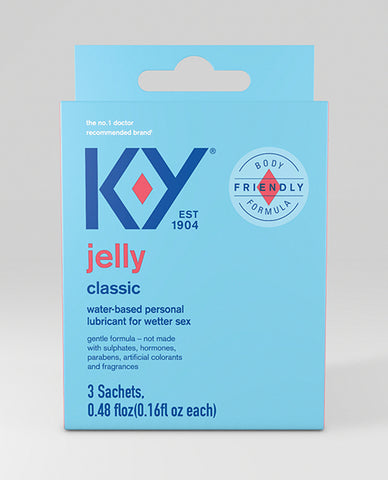 K-y Water Based Jelly Lube - Pack Of 3 Satchet
