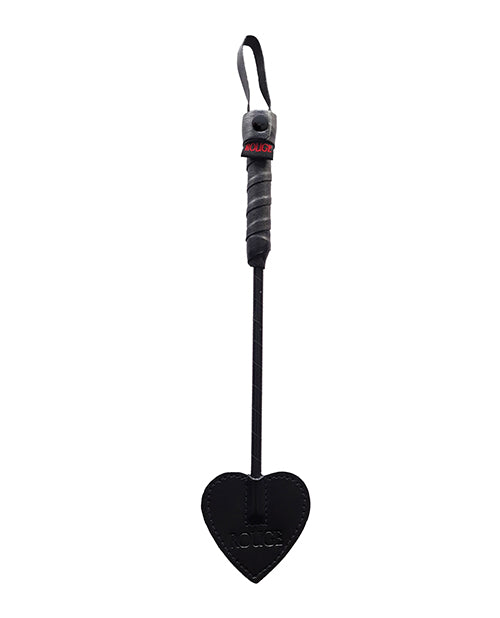 Rouge Mini Leather Spade Paddle - Black