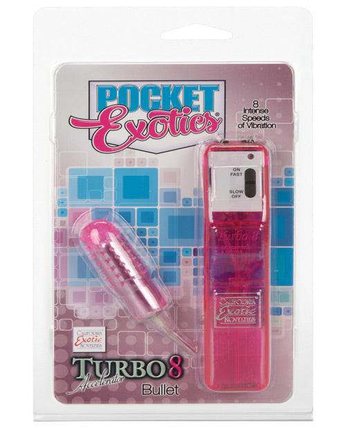 Pocket Exotics Turbo 8 Accelator Single Bullet - Pink