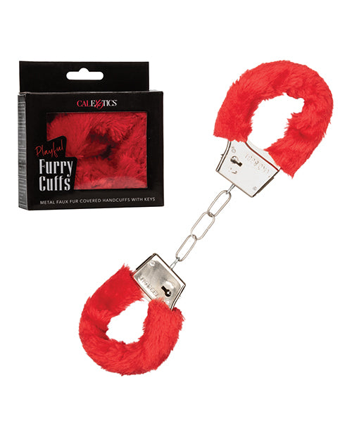 Playful Furry Cuffs - Red