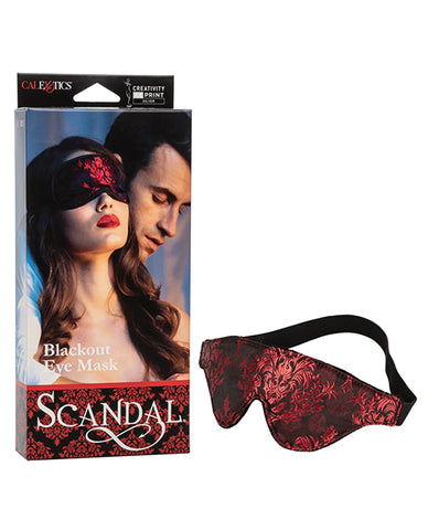 Scandal Black Out Eyemask -  Black-red