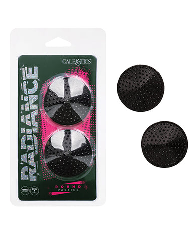 Radiance Round Pasties - Black O/s