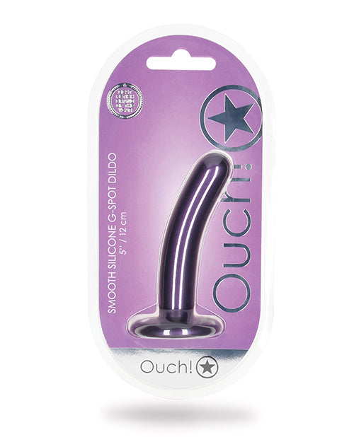 Shots Ouch 5" Smooth G-spot Dildo - Metallic Purple