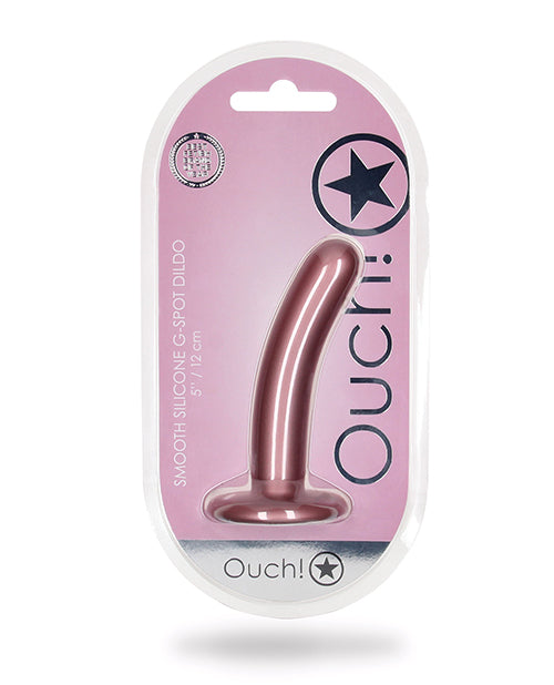 Shots Ouch 5" Smooth G-spot Dildo - Rose Gold