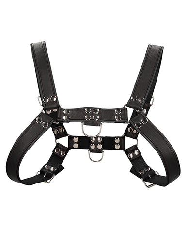 Shots Uomo Chest Bulldog Harness Small-medium - Black