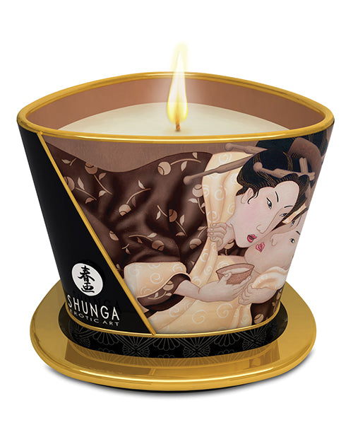 Shunga Massage Candle Excitation - 5.7 Oz Intoxicating Chocolate