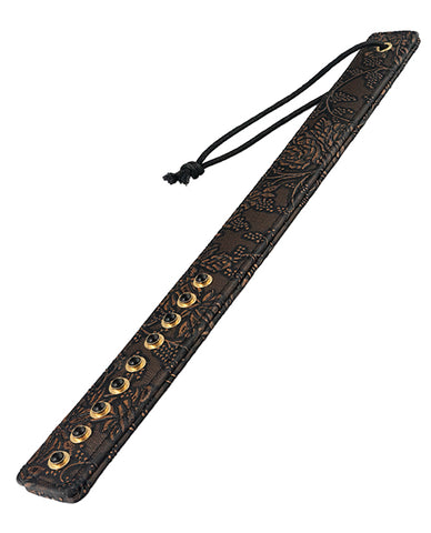 Spartacus Paddle W-gems - Brown Floral Print