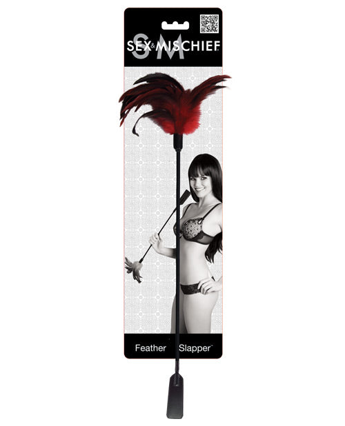 Sex & Mischief Feather Slapper - Red-black Feathers