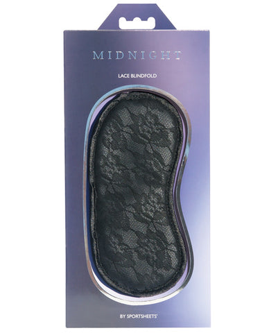 Midnight Lace Blindfold - Black