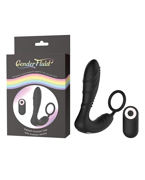 Gender Fluid Enrapt Prostate Vibe W-remote - Black